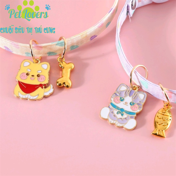 Pet Lovers - Vòng cổ chó mèo mặt to