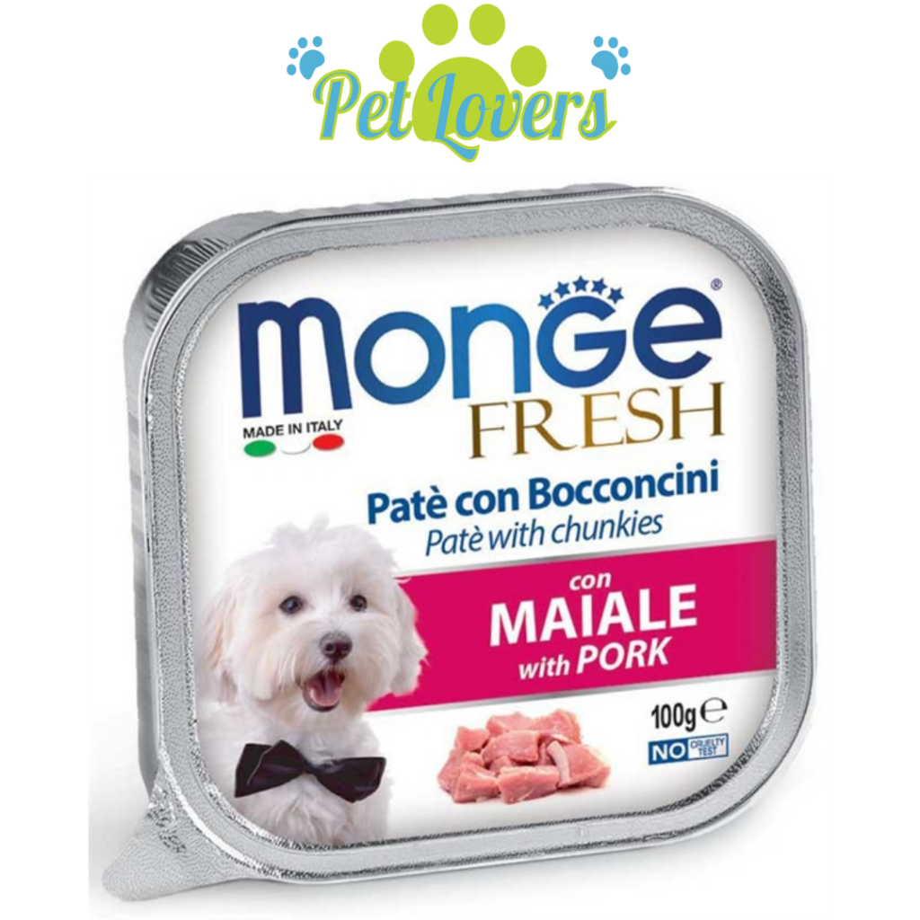 Monge - Pate cho chó nhiều vị 100g