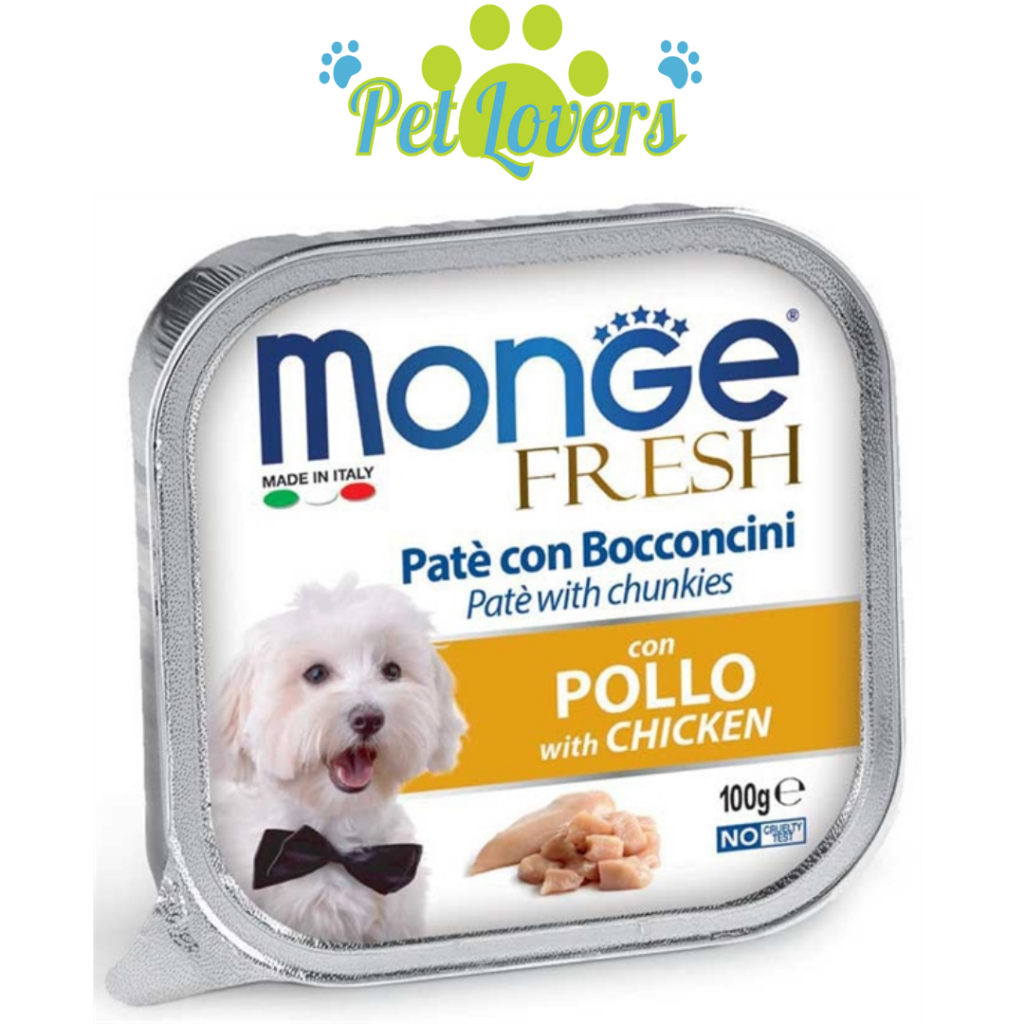 Monge - Pate cho chó nhiều vị 100g