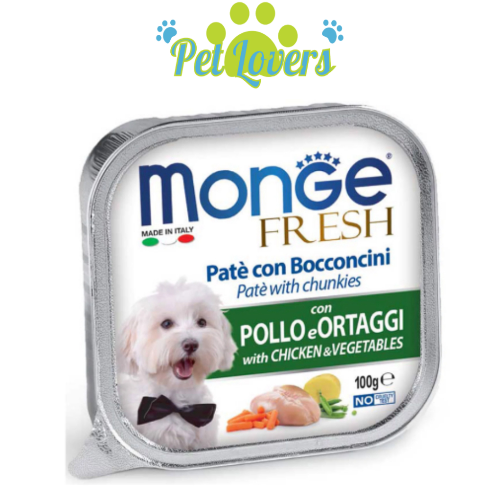 Monge - Pate cho chó nhiều vị 100g