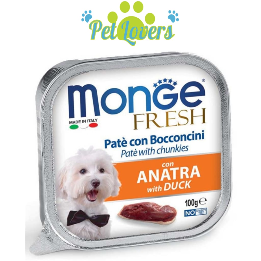 Monge - Pate cho chó nhiều vị 100g