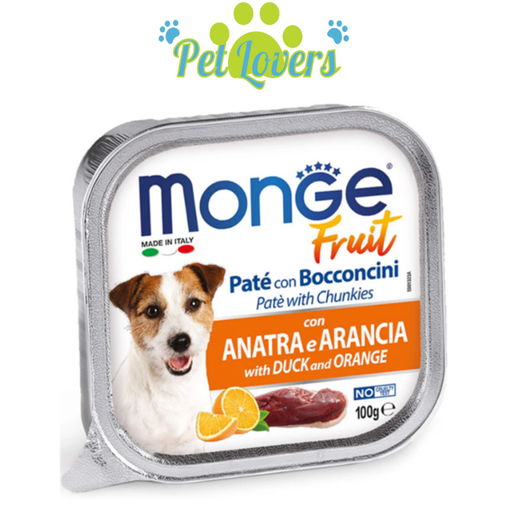 Monge - Pate cho chó nhiều vị 100g