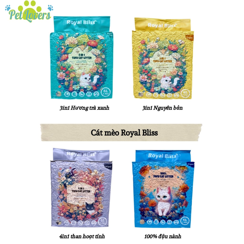 Royal Bliss - Cát cho mèo nhiều mùi