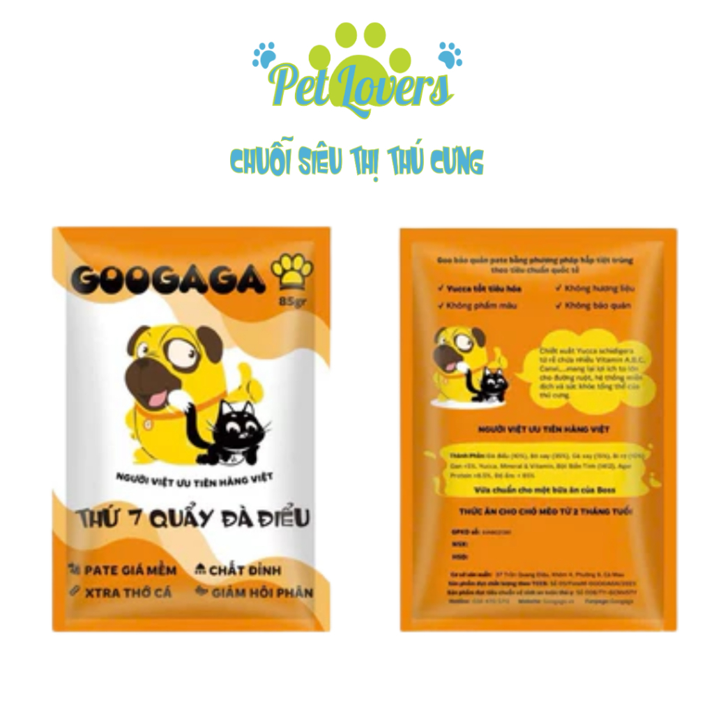Googaga - Pate cho chó và mèo nhiều vị