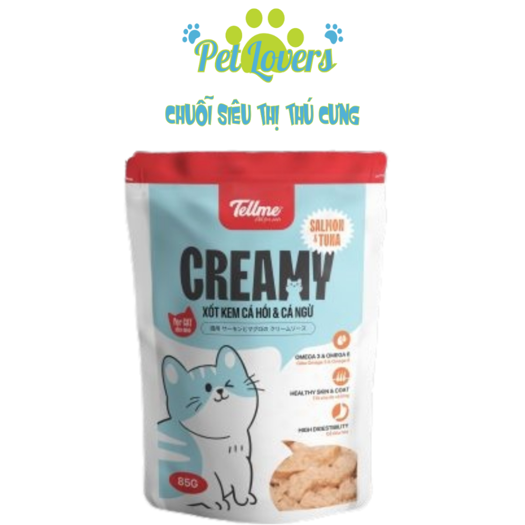 Tell me - Pate cho mèo nhiều vị bổ sung rau củ 85g