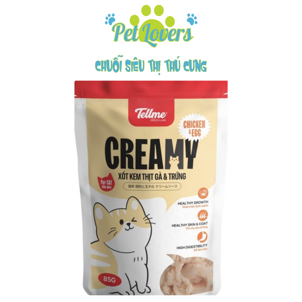 Tell me - Pate cho mèo nhiều vị bổ sung rau củ 85g