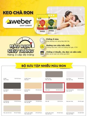 Keo Chà Ron - Weber - Webercolor Siêu Trắng