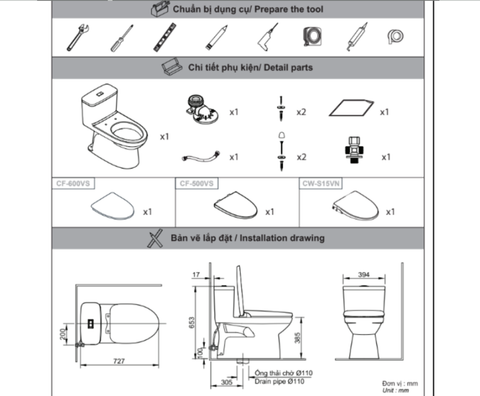 Bồn cầu 1 khối -INAX-AC-969VN-2