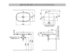 Chậu rửa đặt bàn -INAX- AL-642V