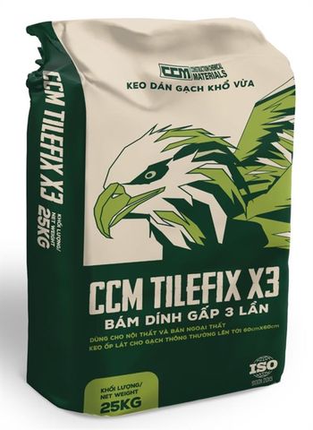 Keo Dán Gạch - CCM TILEFIX X3 - Bám dính gấp 3 lần