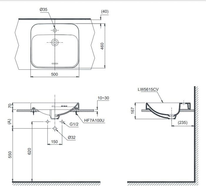 Chậu Đặt Bàn Đá Cao Cấp TOTO