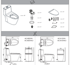 Bồn cầu 1 khối AC-912VN