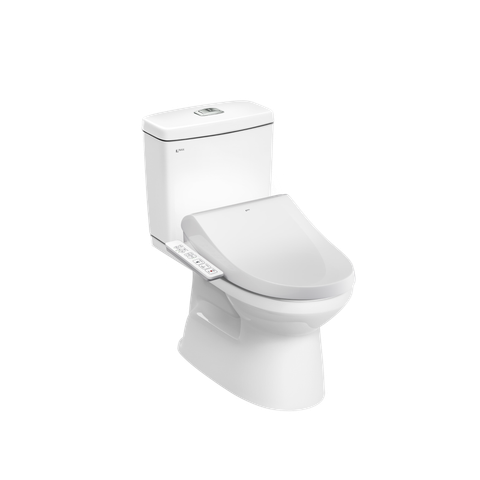 Bồn cầu 2 khối kết hợp nắp rửa điện tử C-504A+CW-H17VN