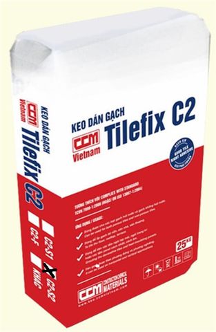 Keo Dán Gạch - CCM TILEFIX C2-S2 - Dùng cho gạch khổ lớn