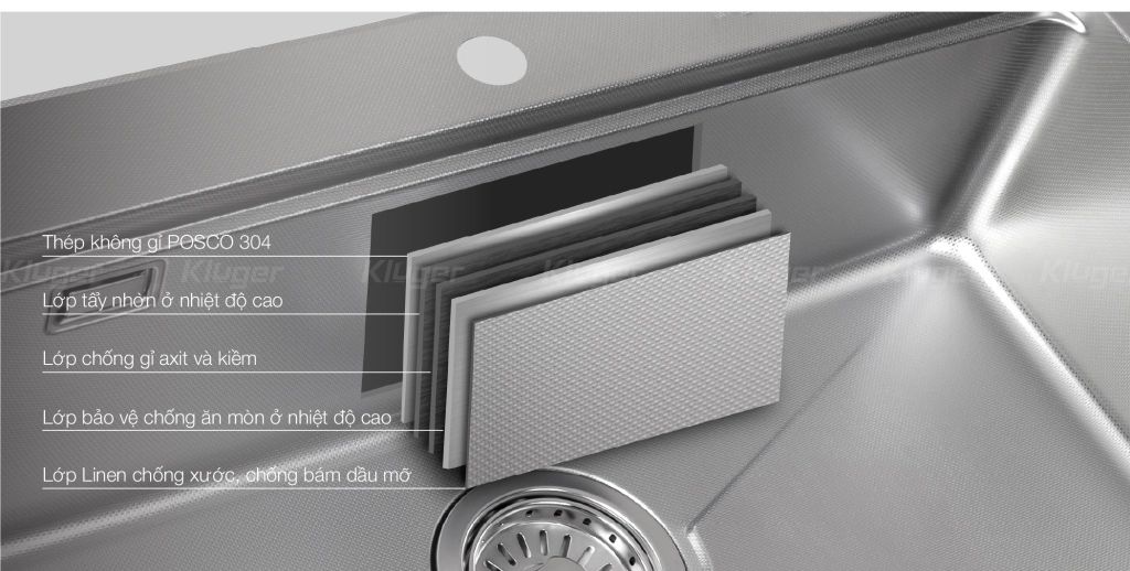 Bồn Rửa Chén KLUGER KF7848FS - S78