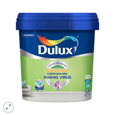 Dulux EasyClean Chống Bám Bẩn Kháng Virus – Bề Mặt Mờ