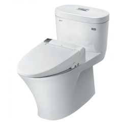 Bồn cầu 1 khối kết hợp nắp rửa điện tử AC-959A+CW-KA22AVN