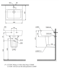 Chậu rửa treo tường -TOTO