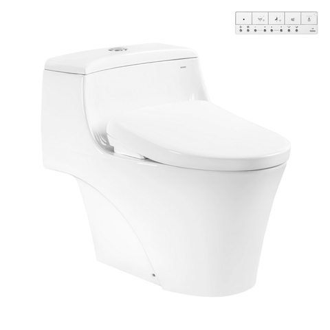 Bàn cầu 1 khối kèm nắp rửa điện tử WASHLET dòng S7–  -TOTO