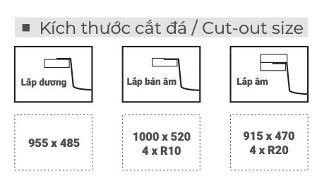 Bồn rửa chén đá Granite Việt Mỹ E1NP-01