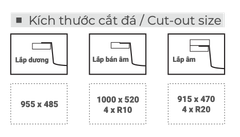 Bồn rửa chén đá Granite Việt Mỹ E1NP-01
