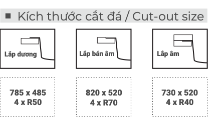 Bồn rửa chén đá Granite Việt Mỹ- E1N