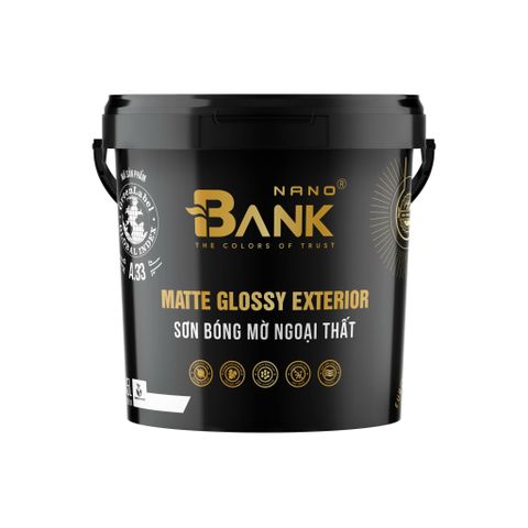Sơn BANKNANO Sơn Bóng Mờ Ngoại Thất A33