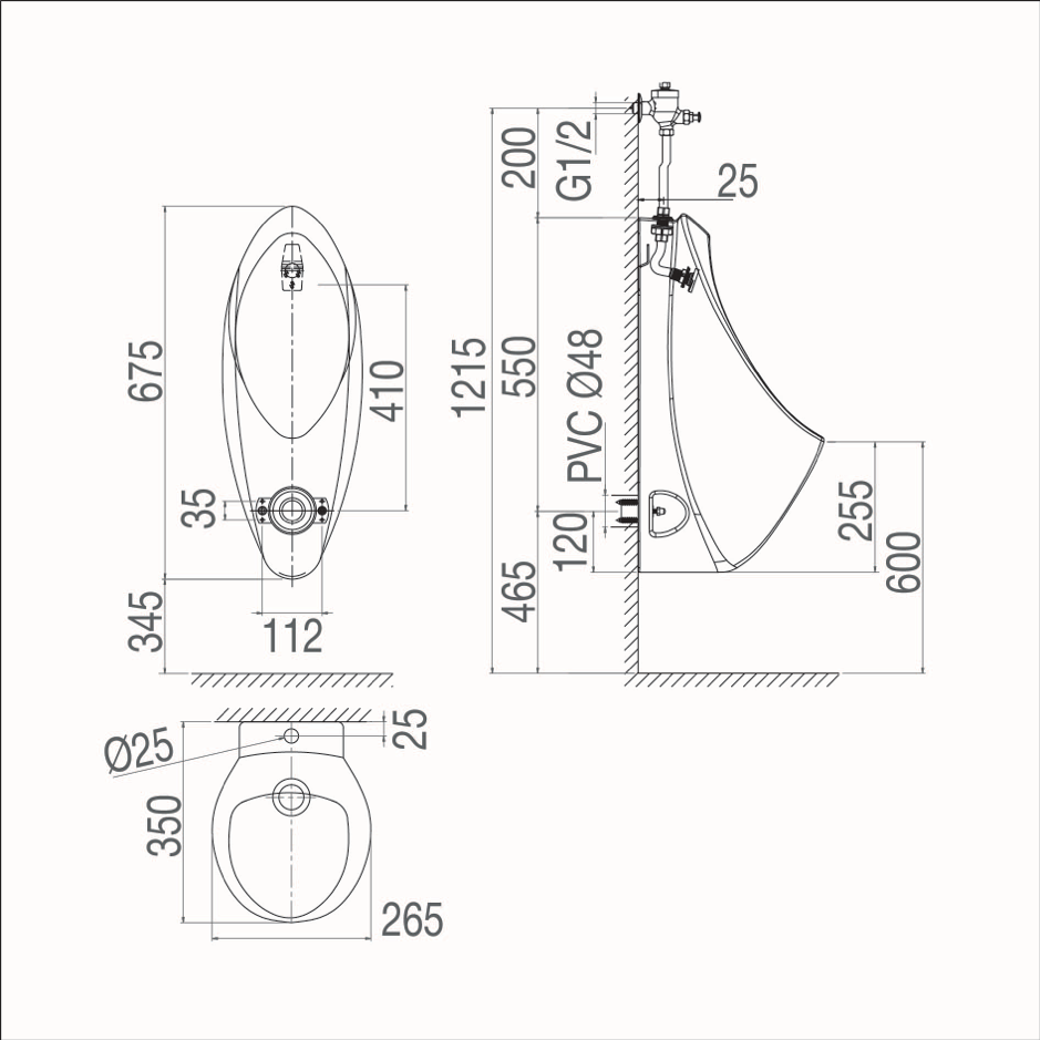 Tiểu nam treo tường-VIGLACERA- T1