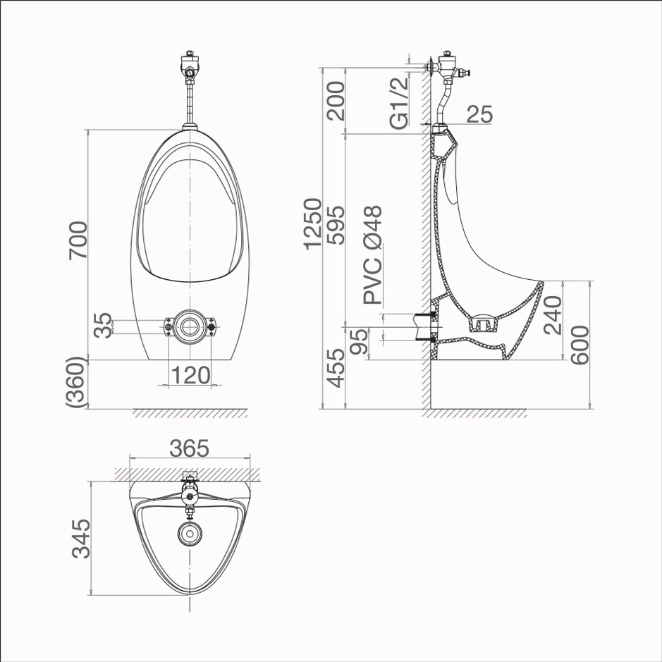 Tiểu Nam Treo Tường Cấp Dương-VIGLACERA- T9