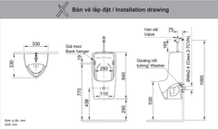 Bồn tiểu nam-INAX- U-431VR