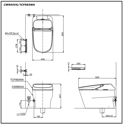 Bàn cầu thông minh NEOREST XH II-TOTO