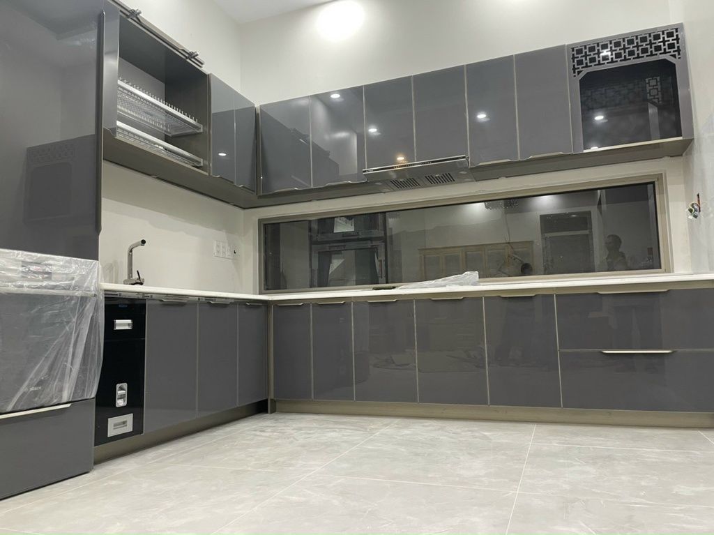 TỦ BẾP NHÔM KÍNH