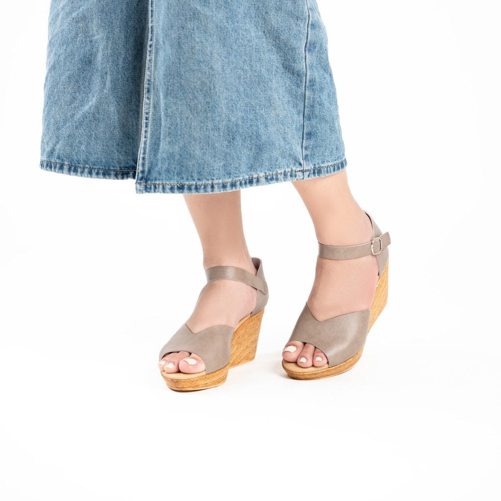 Sandal đế xuồng Ankle Strap 8cm Kosu K-25M14