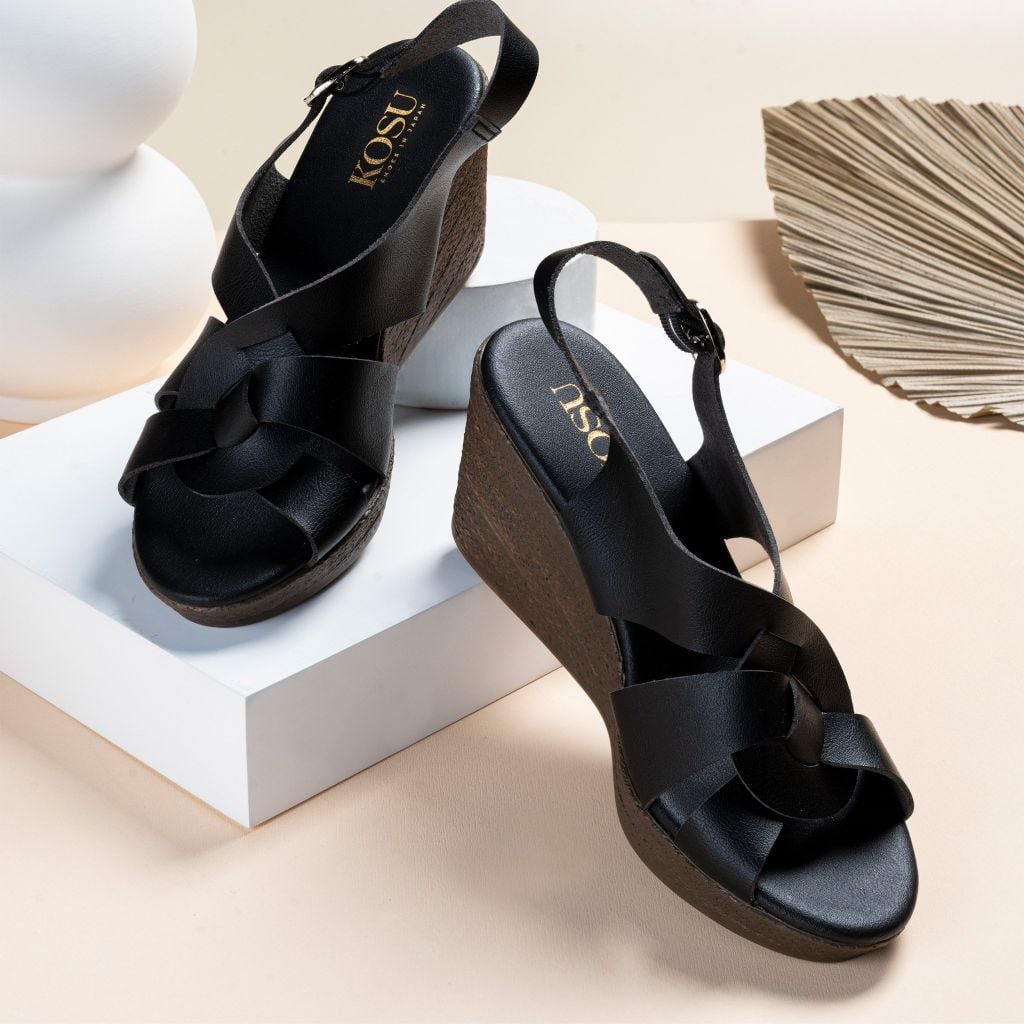 Sandal đế xuồng 8cm Kosu K-23003