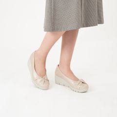 Giày da phối nơ 5,5cm Kosu K-24M22