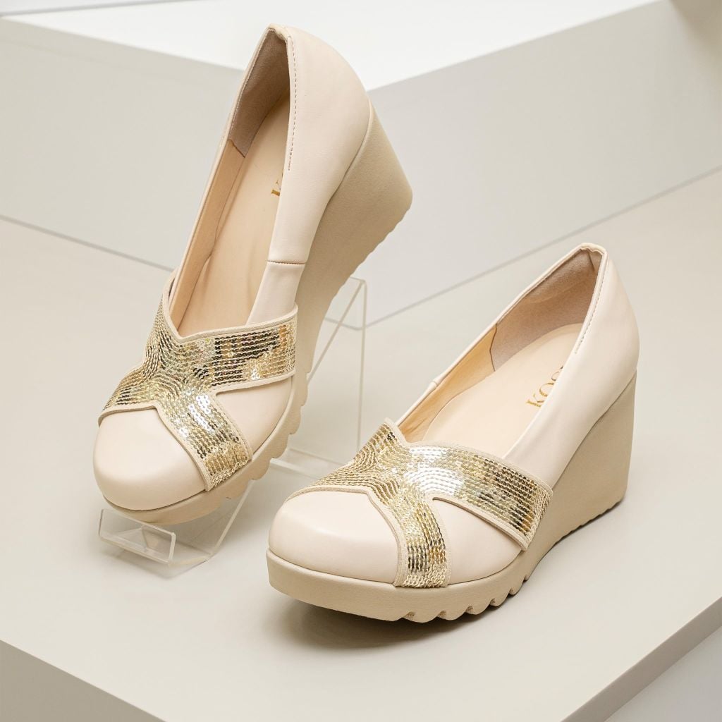 Giày da sequin 7cm Kosu K-24M23