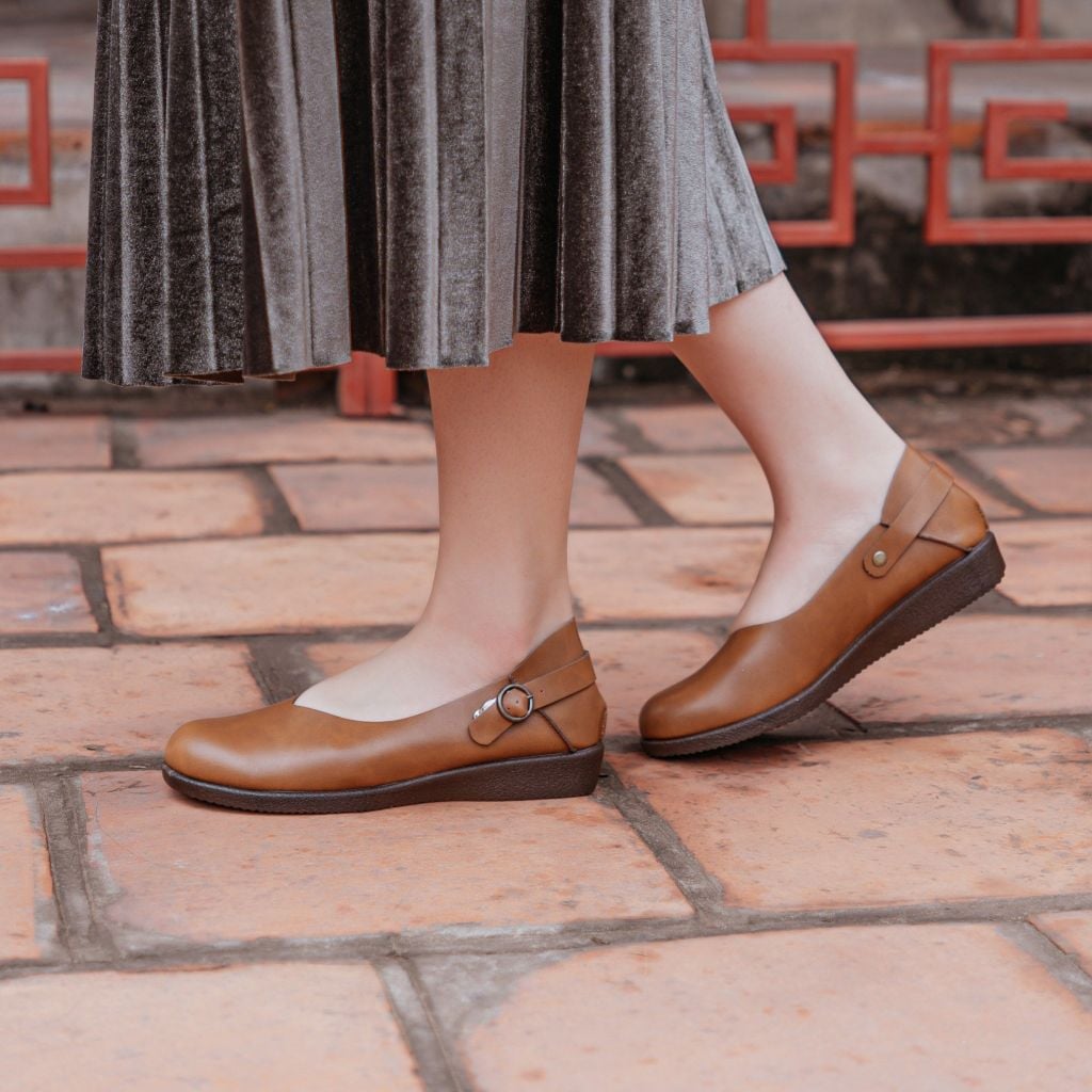 Giày da nữ 2,5cm 2way Kosu K-23131