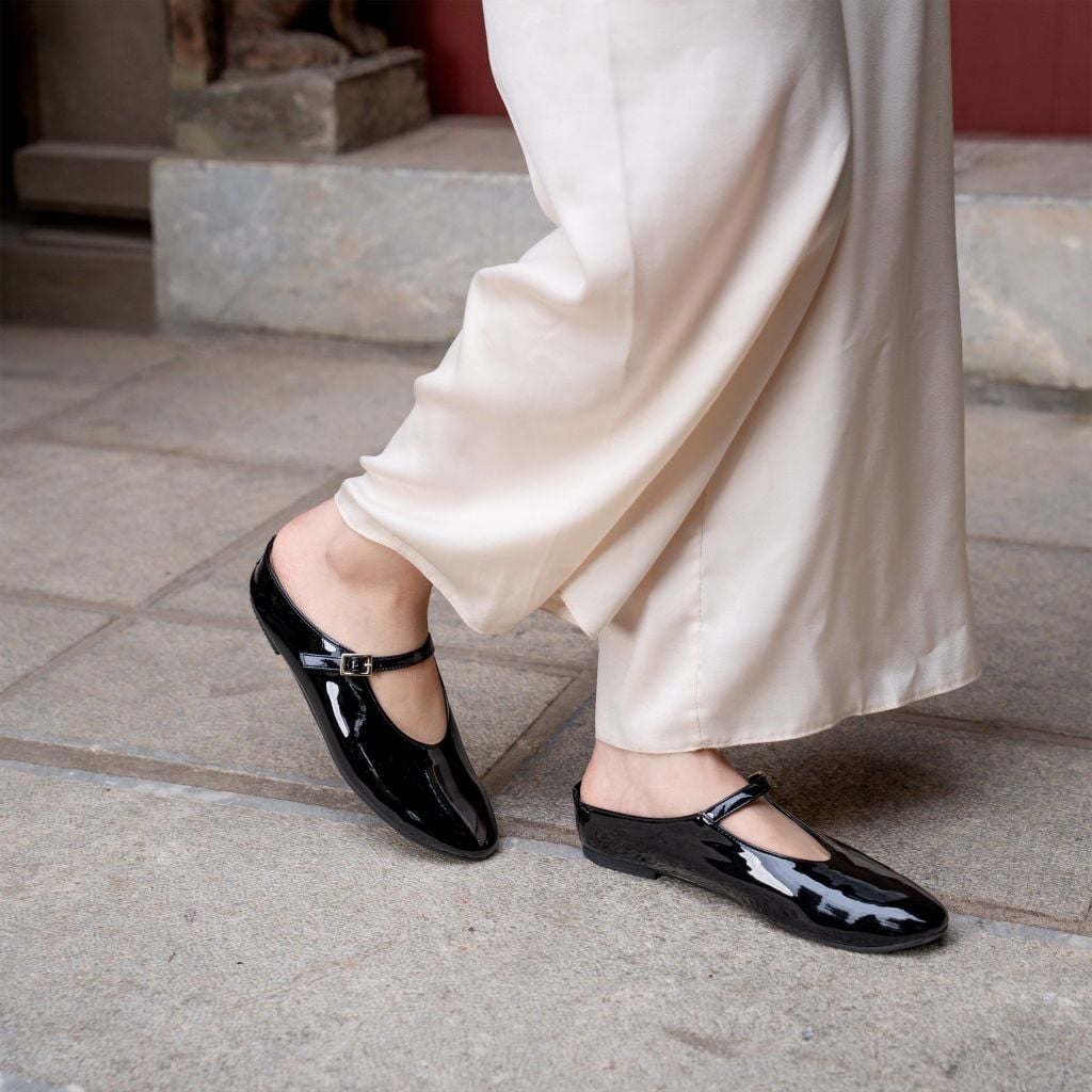 Giày mule đế bệt Mary Jane Kosu K-24257