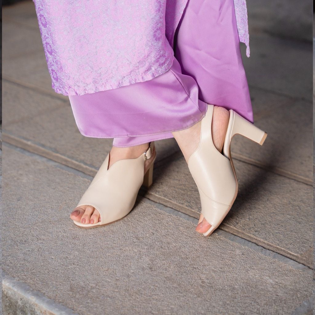 Sandal da thật 7cm Open Toe Kosu K-23014