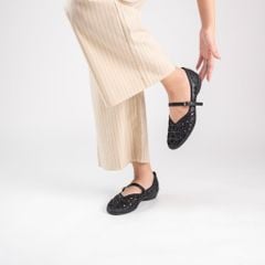 Giày bệt phối lưới thêu tay Kosu K-25171