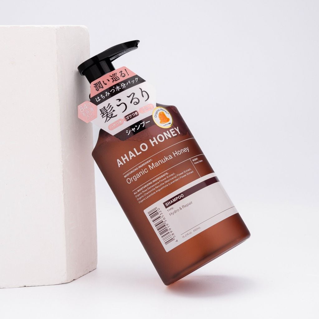 Dầu gội siêu dưỡng ẩm và phục hồi hư tổn Ahalo Honey 450ml