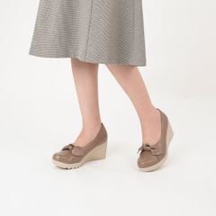 Giày da đính nơ 7cm Kosu K-24M26