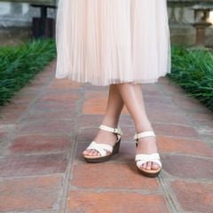 Sandal đế xuồng 8cm Ankle Strap Kosu K-23004