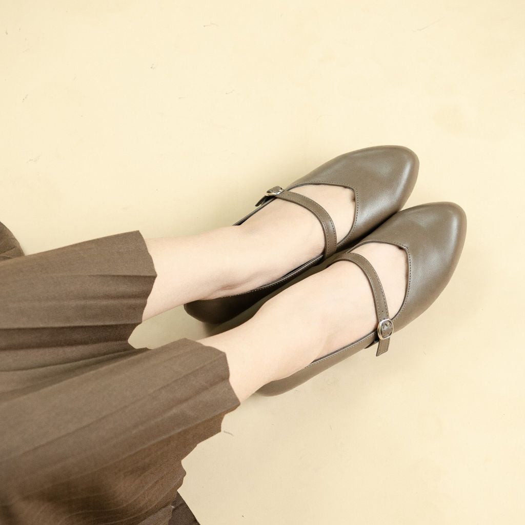 Giày da nữ 2,5cm Mary Jane Kosu KS-23280