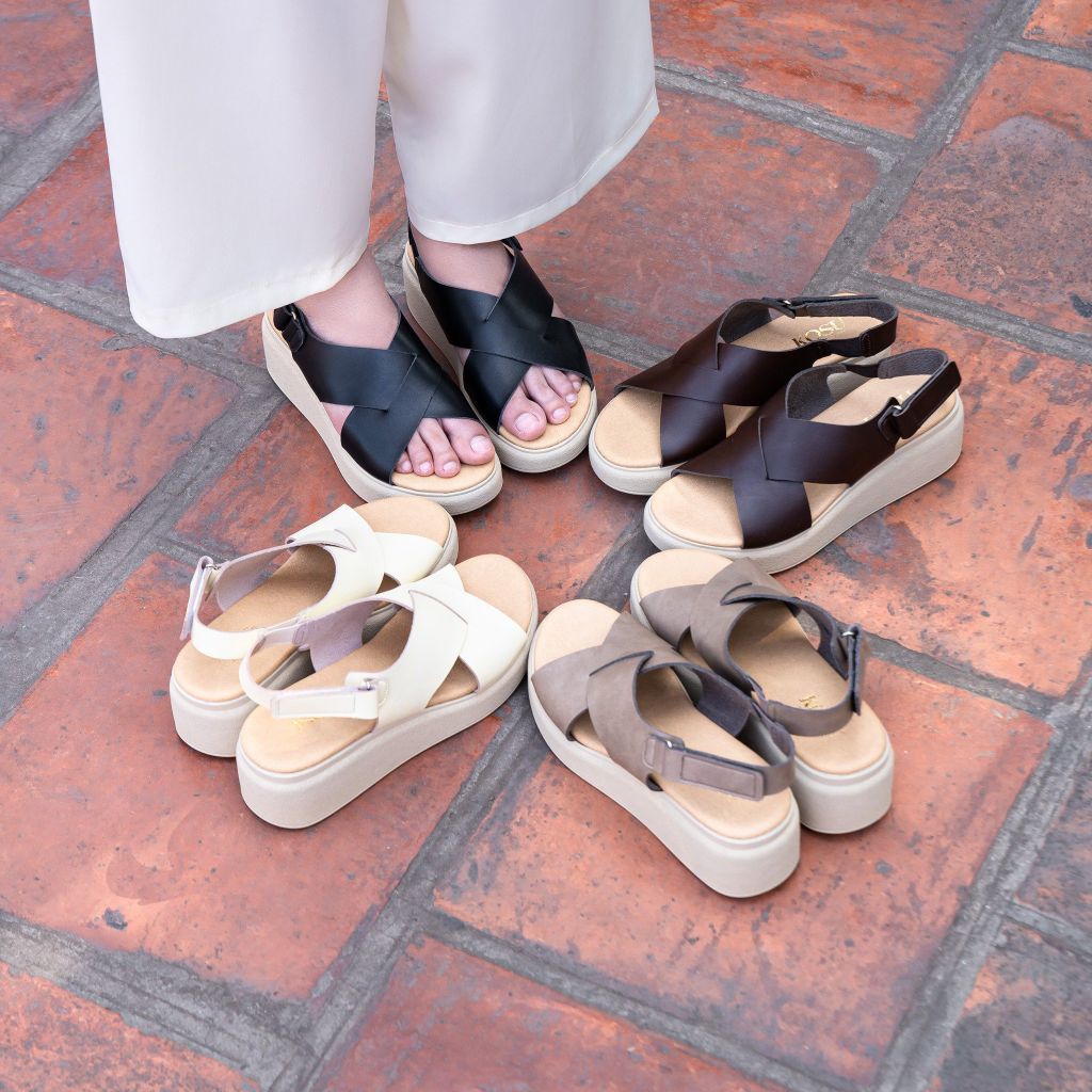 Sandal đế xuồng 5,5cm Cushii Kosu K-24223