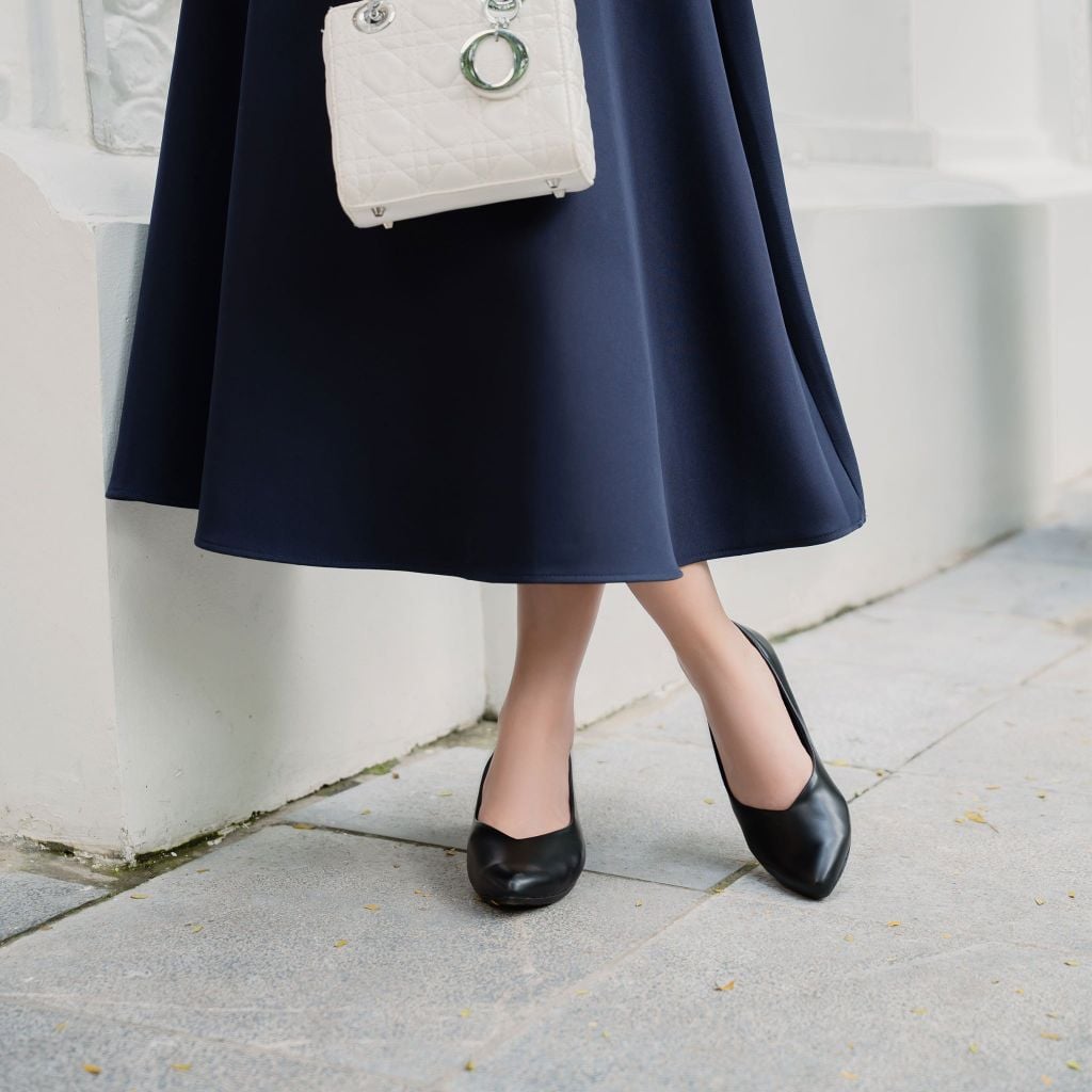 Giày da mũi cut V 4cm Kosu K-25801