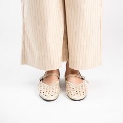 Giày bệt phối lưới thêu tay Kosu K-25171