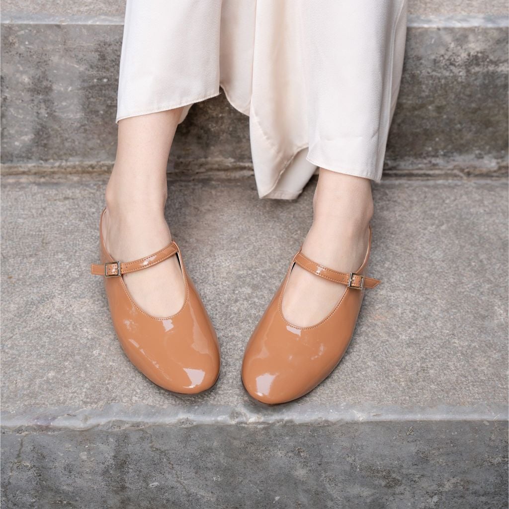 Giày mule đế bệt Mary Jane Kosu K-24257