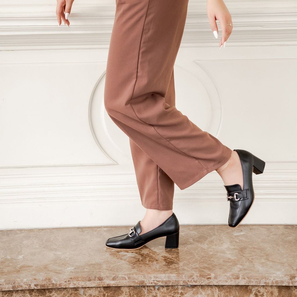 Giày da mũi vuông 5cm Loafer Kosu 2016