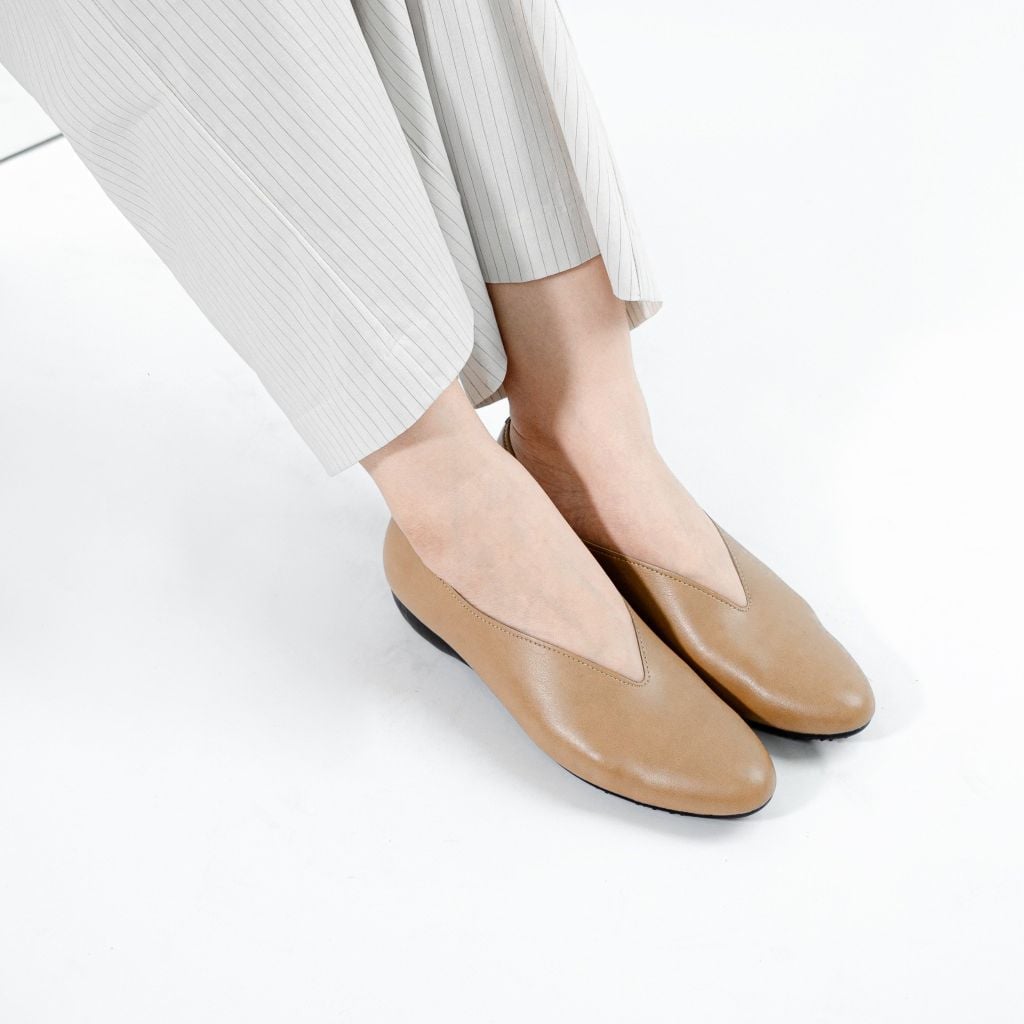 Giày da đế bệt V-cut Kosu KS-23115